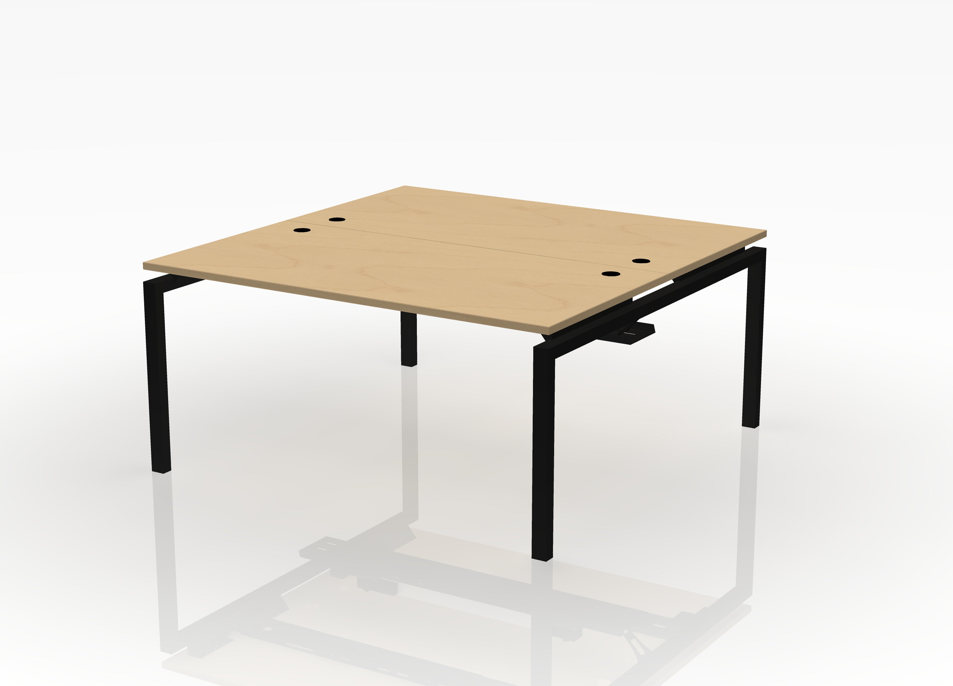 Blade Desk - 24" Deep - Pod of 2 - With Dividers
