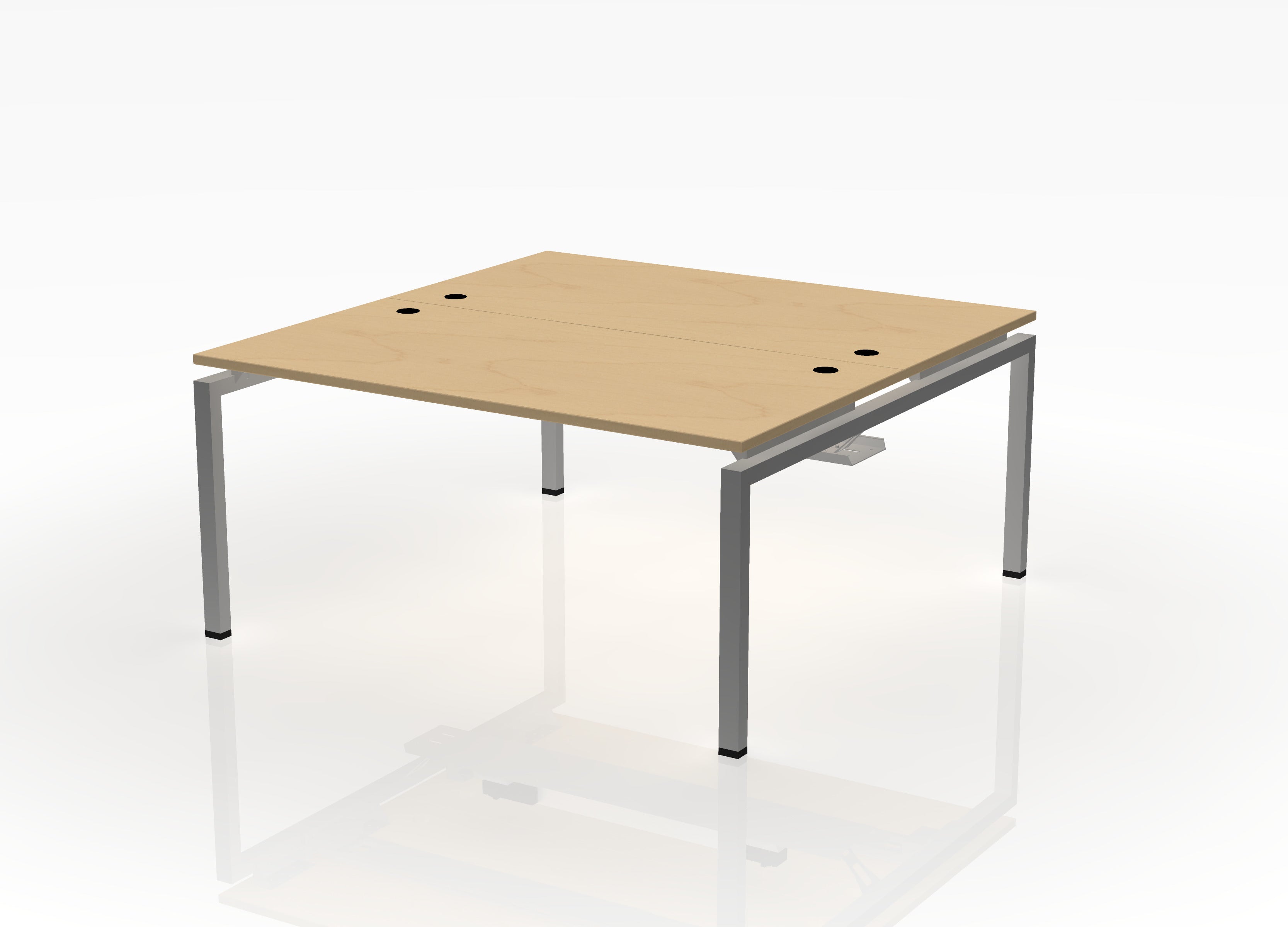 Blade Desk - 24" Deep - Pod of 2 - With Dividers