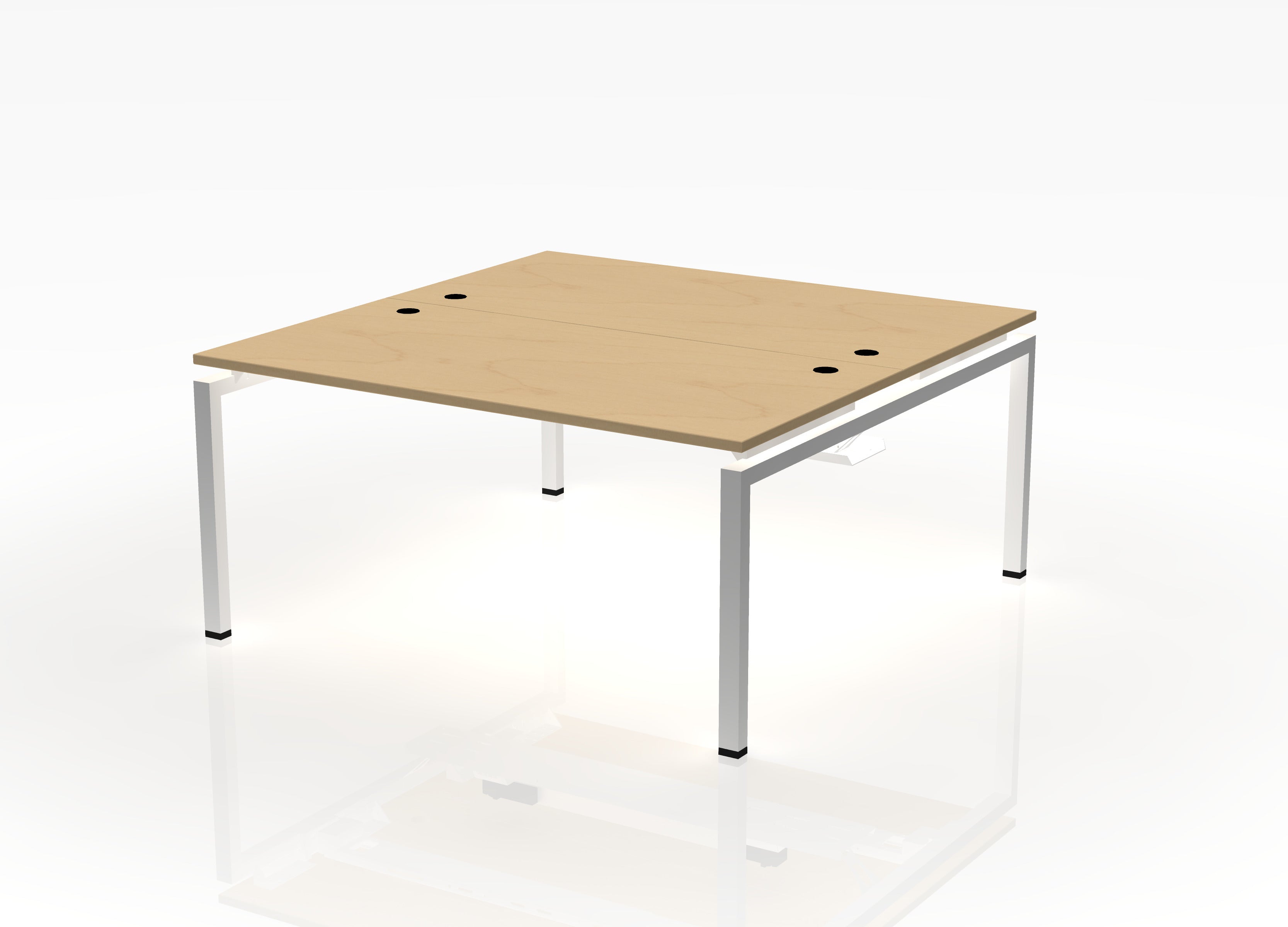 Blade Desk - 24" Deep - Pod of 2 - With Dividers