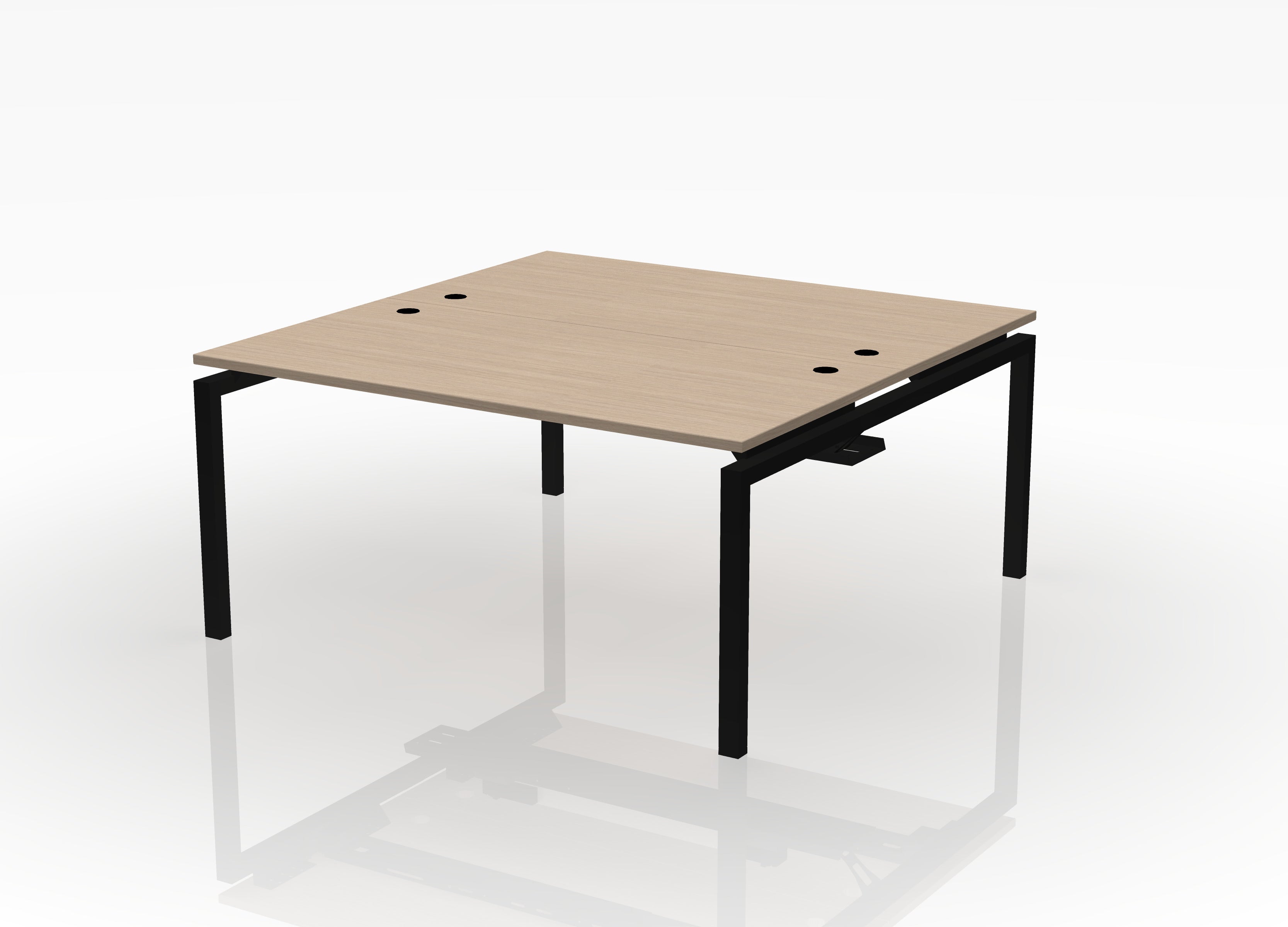 Blade Desk - 24" Deep - Pod of 2 - With Dividers