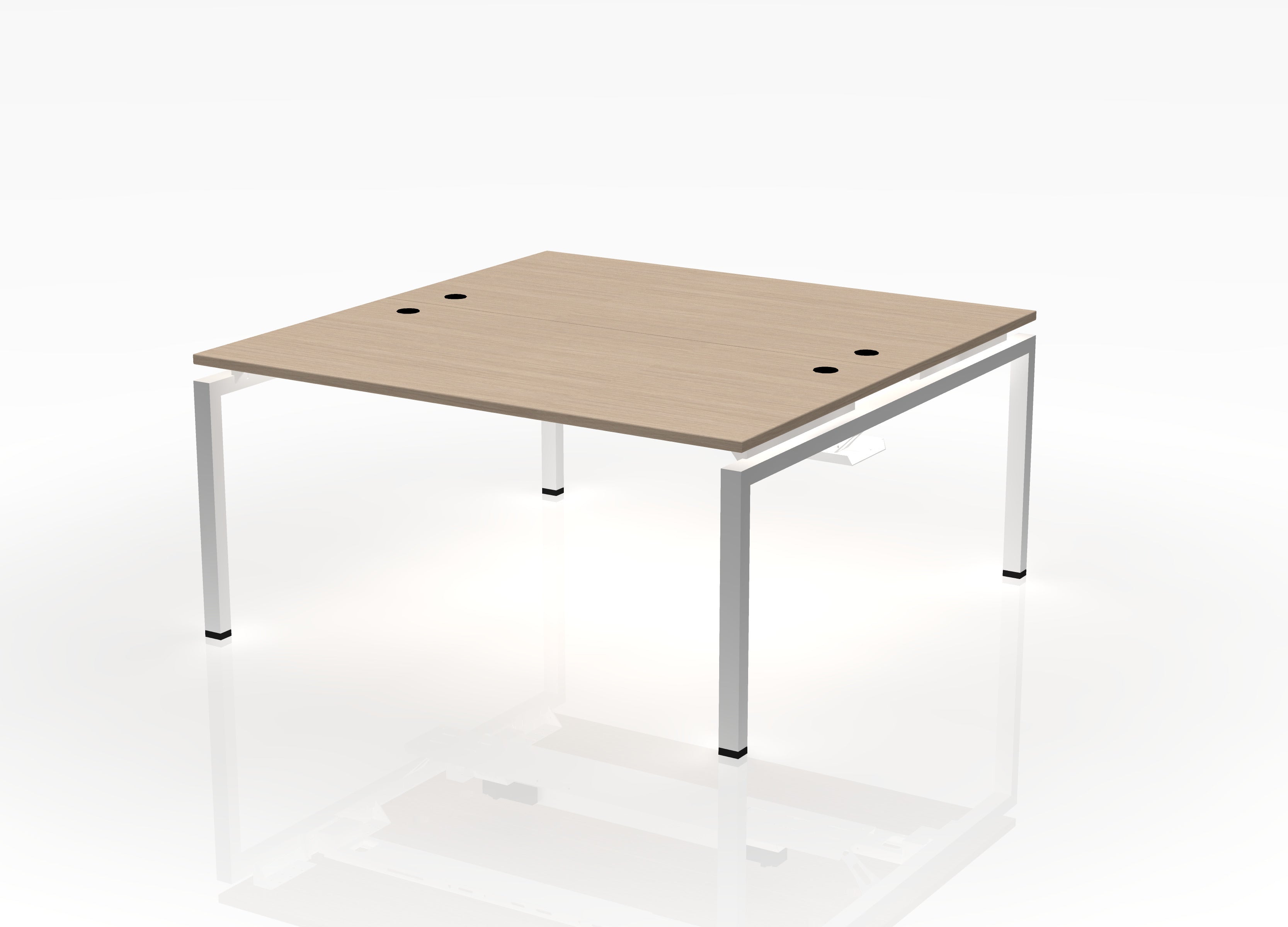Blade Desk - 24" Deep - Pod of 2 - With Dividers
