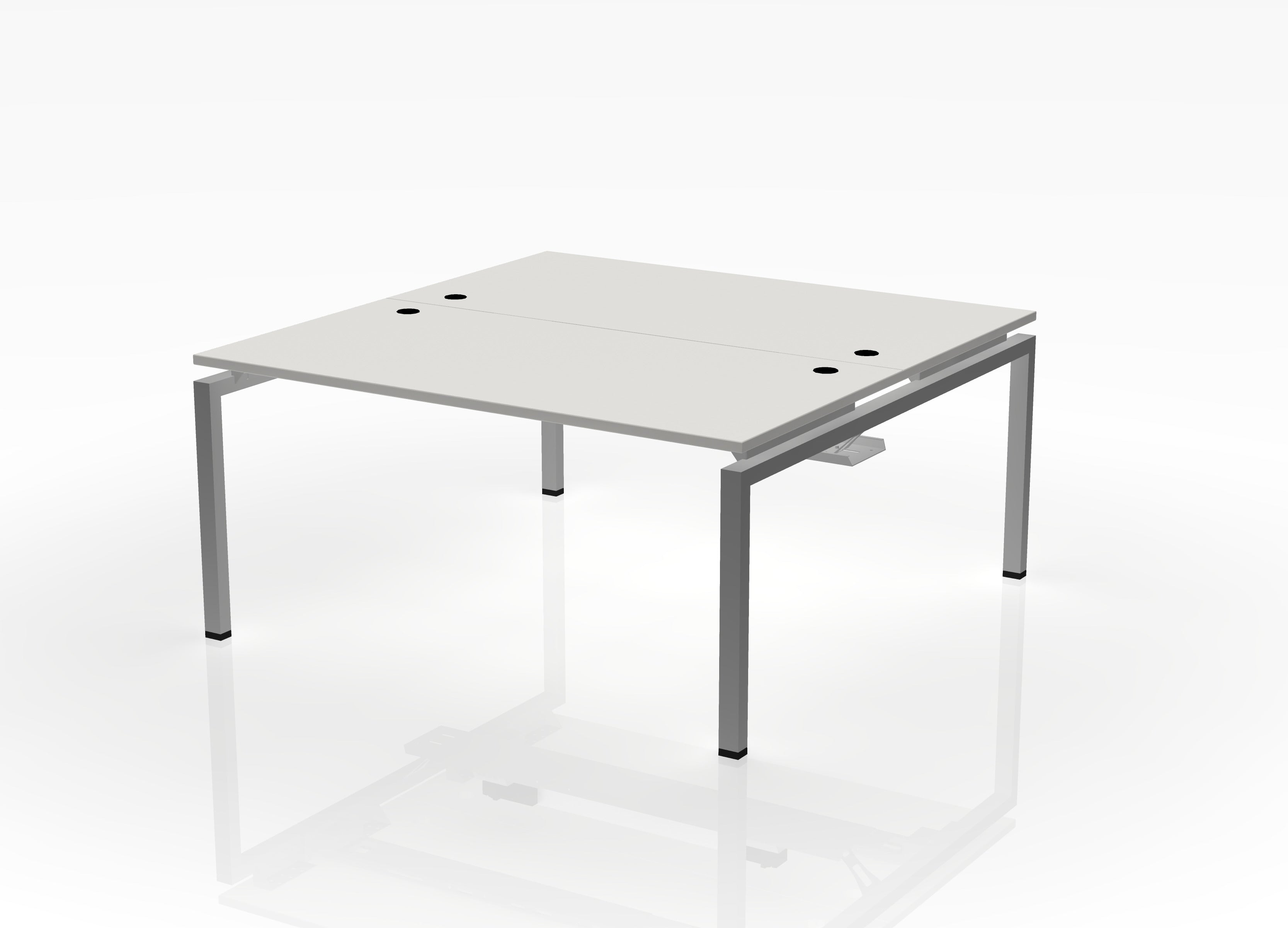 Blade Desk - 24" Deep - Pod of 2 - With Dividers