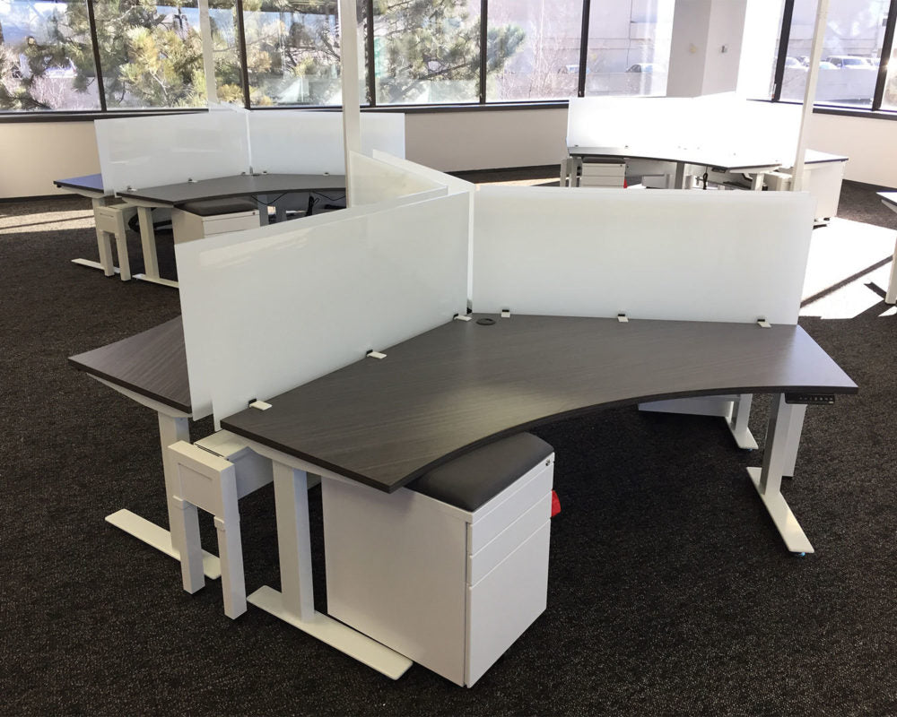 BOOST 120 Degree Workstation (sit to stand) - Pod of 6