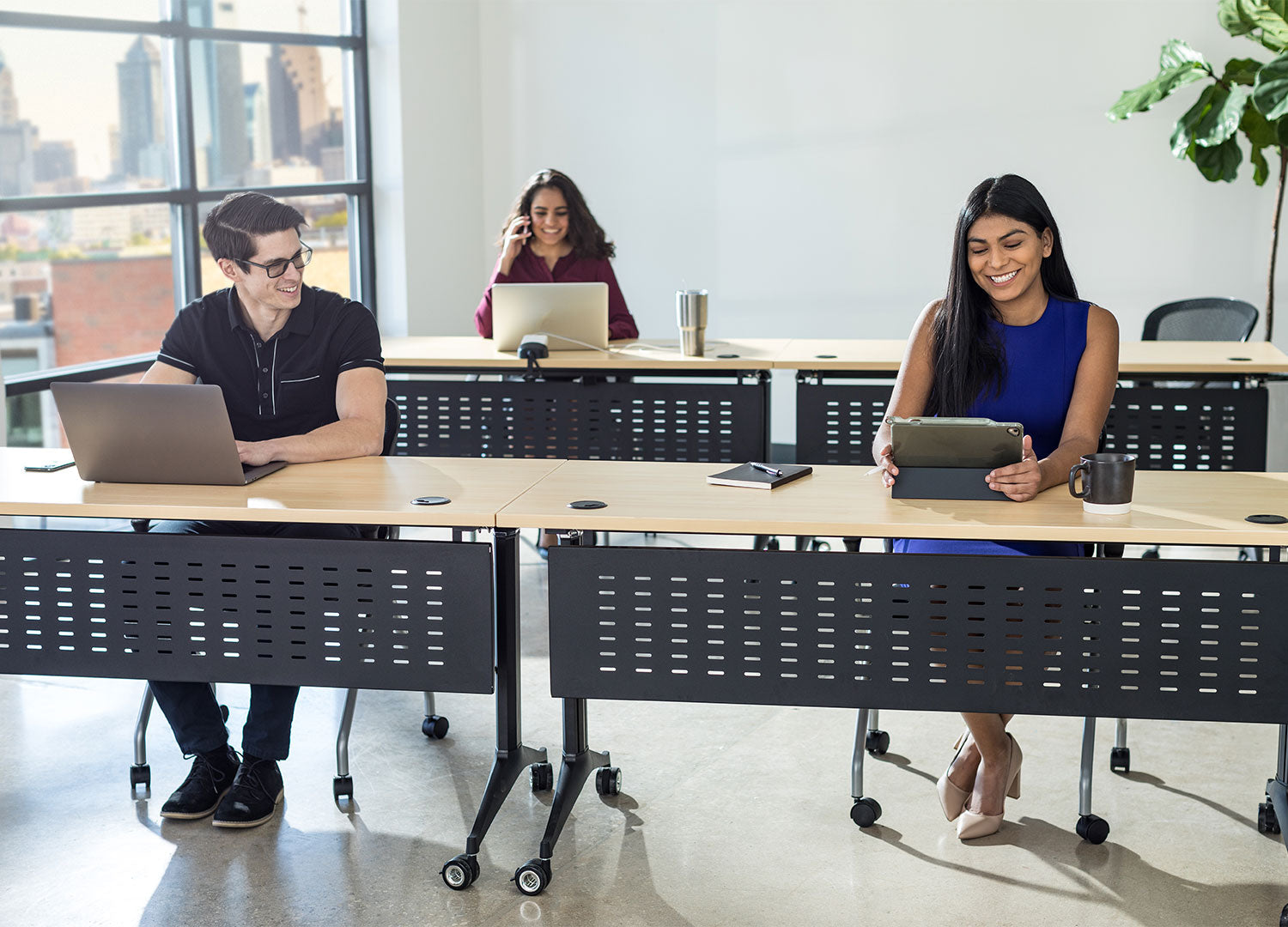 Optima Training Table with Modesty Panel