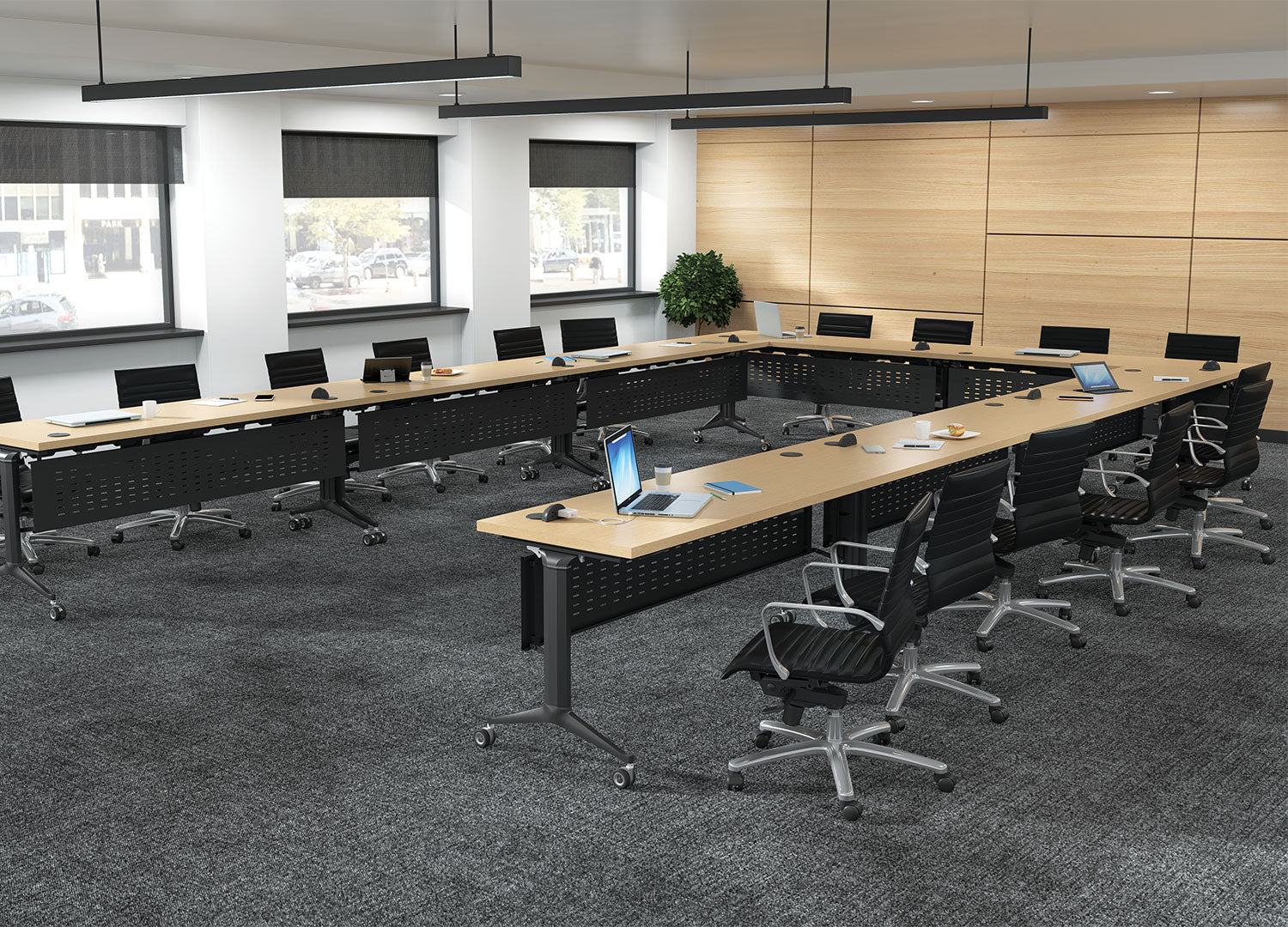 Optima Training Table with Modesty Panel