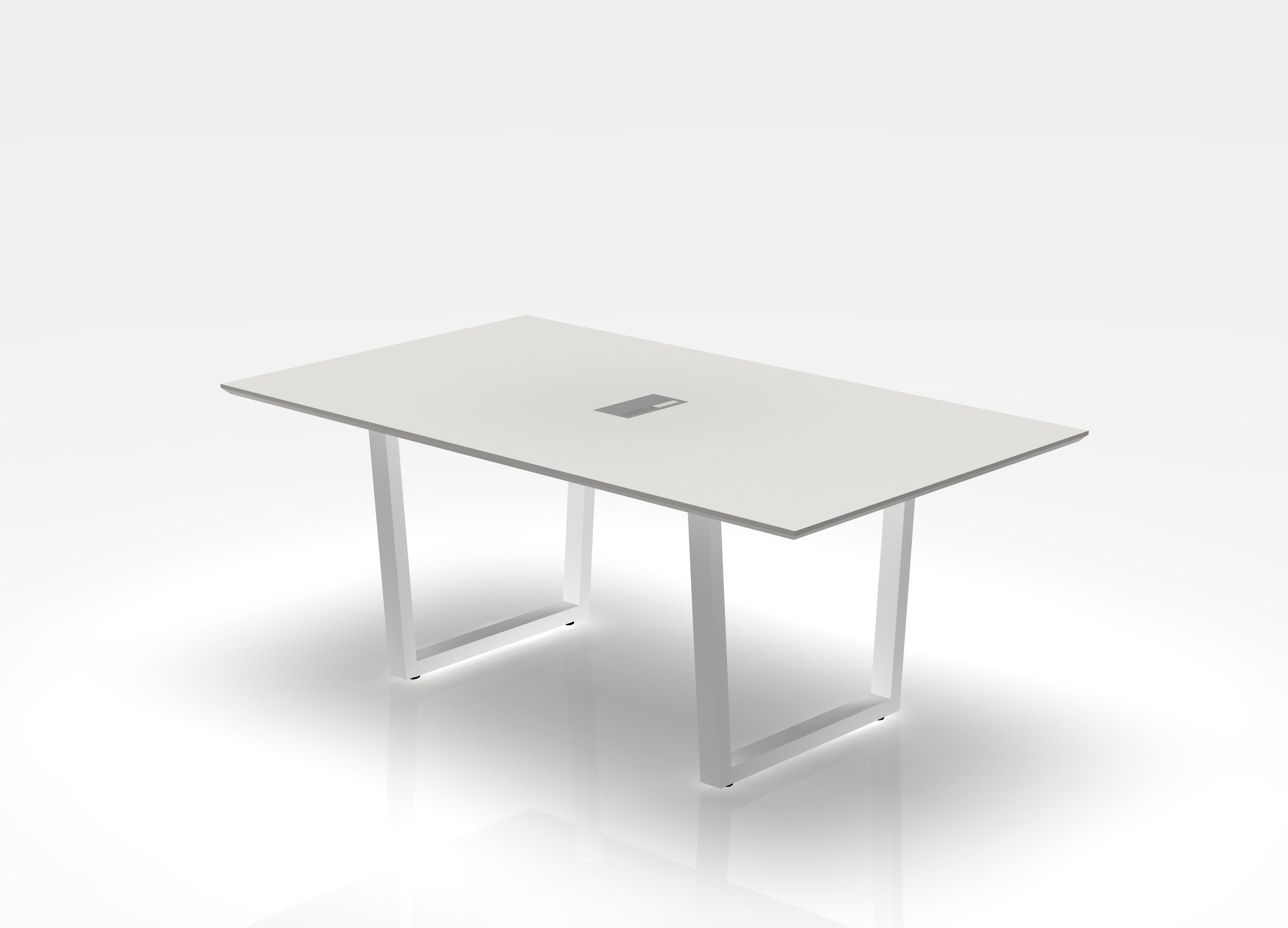 THREE60 Conference Table - Sleigh Leg